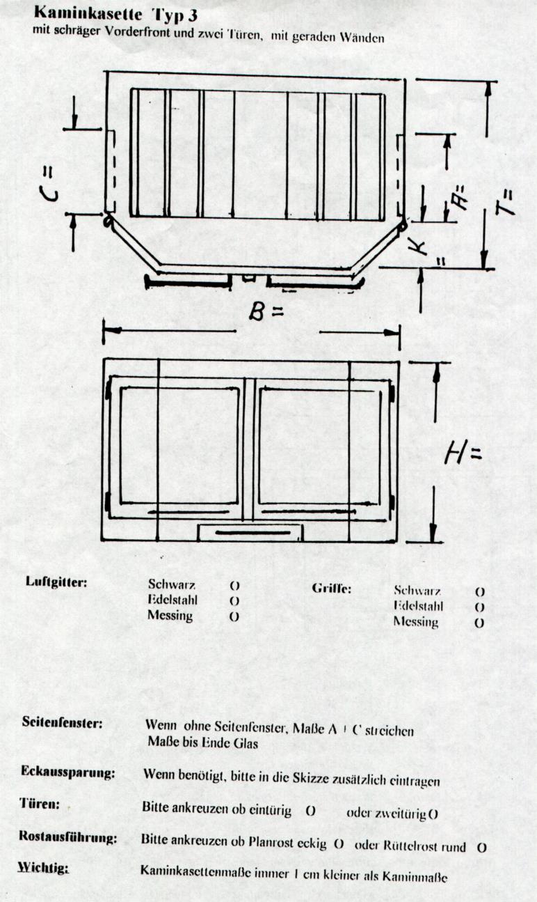 BK Kaminkassetten nach Maß für den nachträglichen Einbau in Ihren