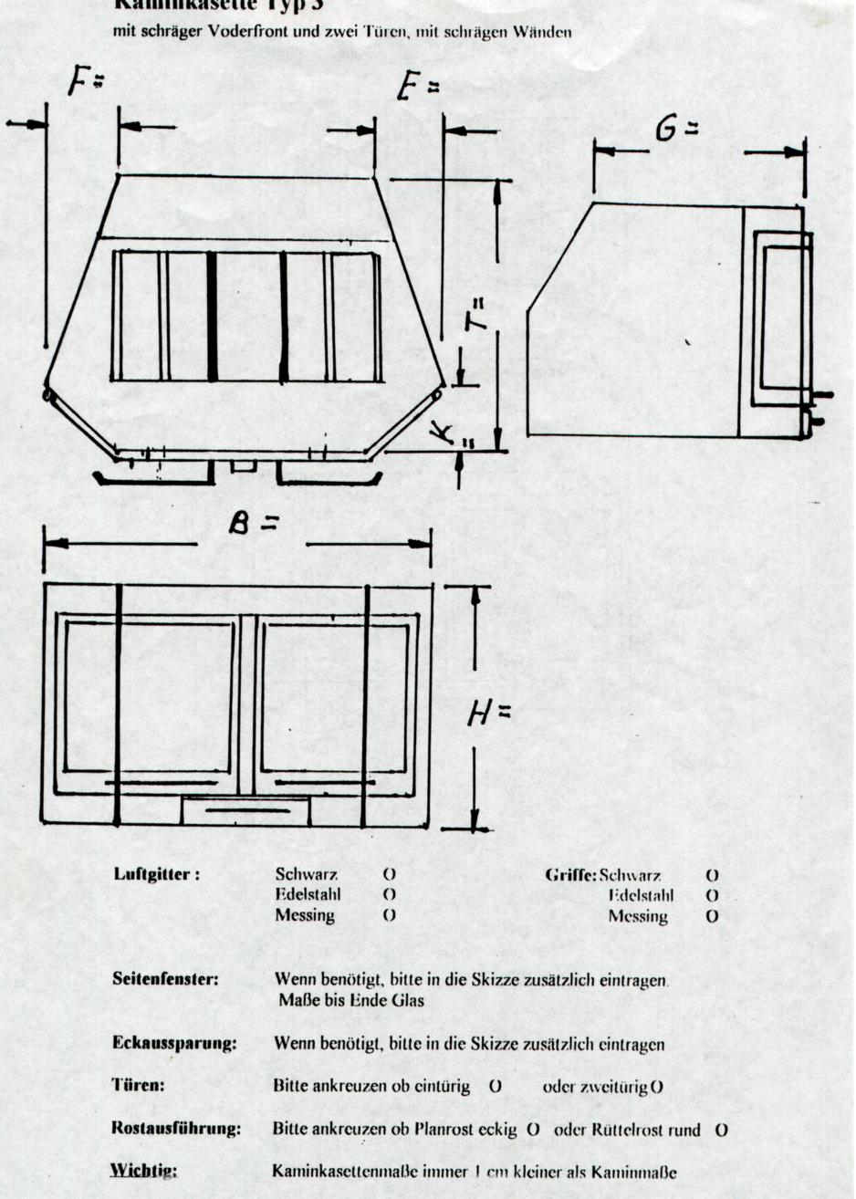 BK Kaminkassetten nach Maß für den nachträglichen Einbau in Ihren